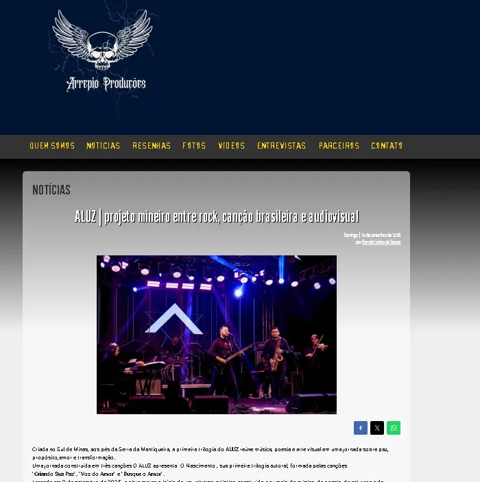 Projeto mineiro entre rock, canção brasileira e audiovisual.